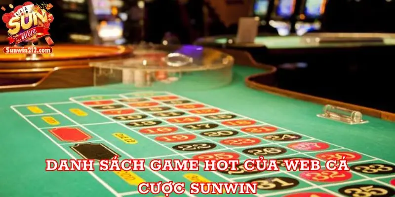 Danh sách game hot của web cá cược Sunwin